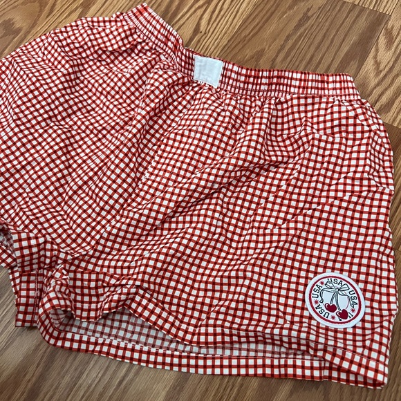 Target Red Checkered Athletic Shorts - Picture 2 of 3